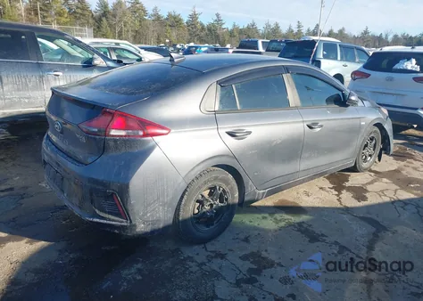 2019 Hyundai Ioniq Hybrid Blue from USA, damaged, VIN KMHC65LC1KU168316